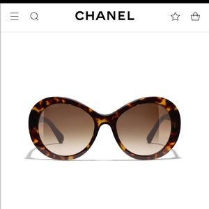 Chanel oval sunglasses